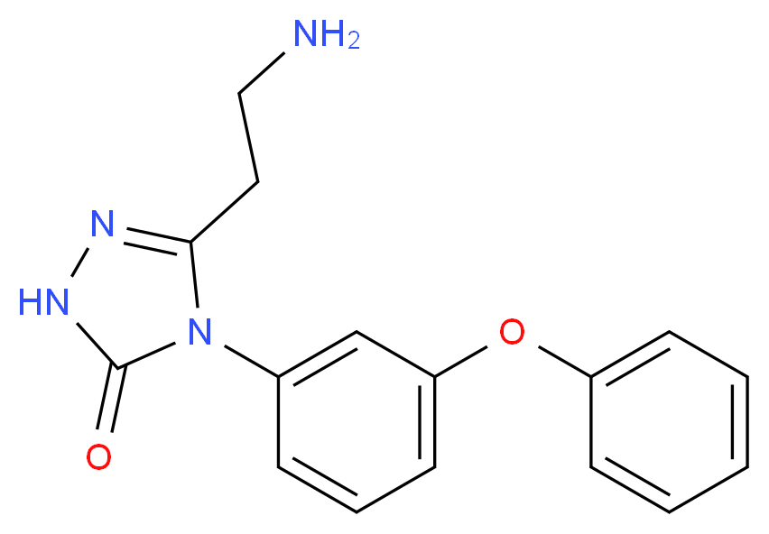 5-(2-aminoethyl)-4-(3-phenoxyphenyl)-2,4-dihydro-3H-1,2,4-triazol-3-one_Molecular_structure_CAS_)