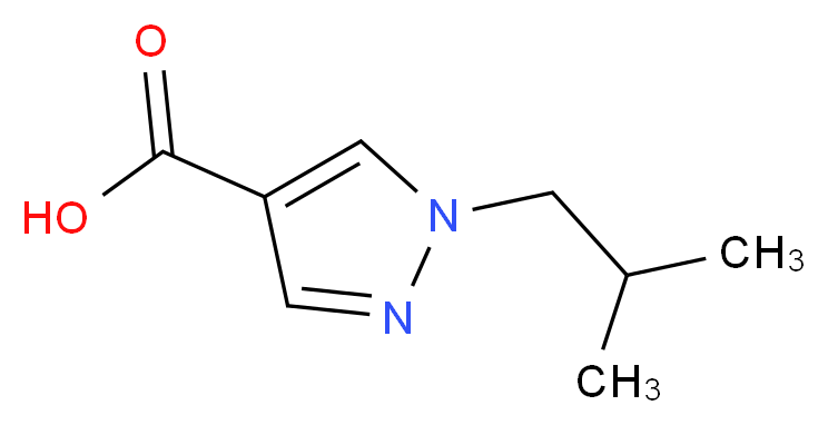 1-(2-methylpropyl)-1H-pyrazole-4-carboxylic acid_Molecular_structure_CAS_)