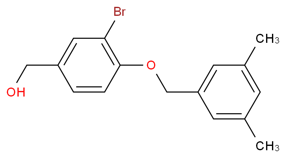 {3-bromo-4-[(3,5-dimethylbenzyl)oxy]phenyl}methanol_Molecular_structure_CAS_1135283-86-1)