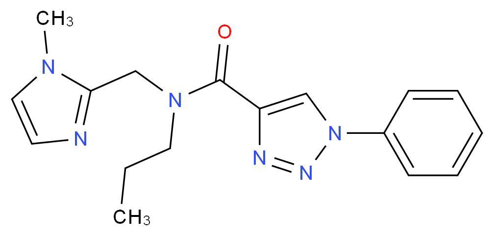N-[(1-methyl-1H-imidazol-2-yl)methyl]-1-phenyl-N-propyl-1H-1,2,3-triazole-4-carboxamide_Molecular_structure_CAS_)