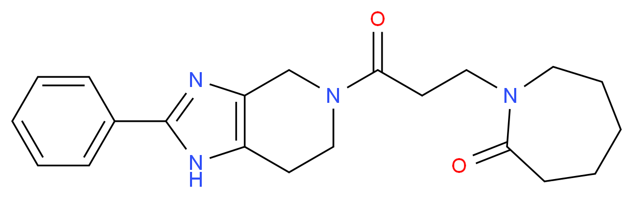 1-[3-oxo-3-(2-phenyl-1,4,6,7-tetrahydro-5H-imidazo[4,5-c]pyridin-5-yl)propyl]azepan-2-one_Molecular_structure_CAS_)