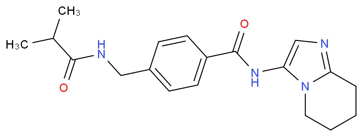4-[(isobutyrylamino)methyl]-N-(5,6,7,8-tetrahydroimidazo[1,2-a]pyridin-3-yl)benzamide_Molecular_structure_CAS_)