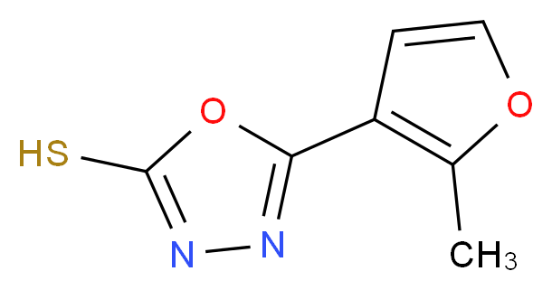 5-(2-methyl-3-furyl)-1,3,4-oxadiazole-2-thiol_Molecular_structure_CAS_)