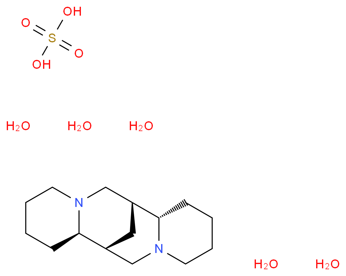 (-)-Sparteine sulfate pentahydrate_Molecular_structure_CAS_6160-12-9)