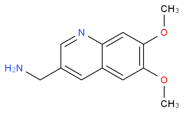 (6,7-dimethoxyquinolin-3-yl)methanamine_Molecular_structure_CAS_)