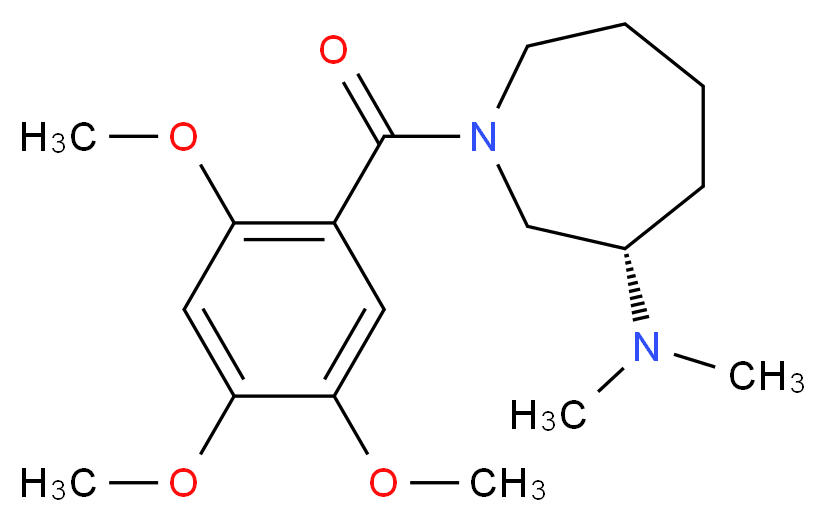 (3S)-N,N-dimethyl-1-(2,4,5-trimethoxybenzoyl)azepan-3-amine_Molecular_structure_CAS_)