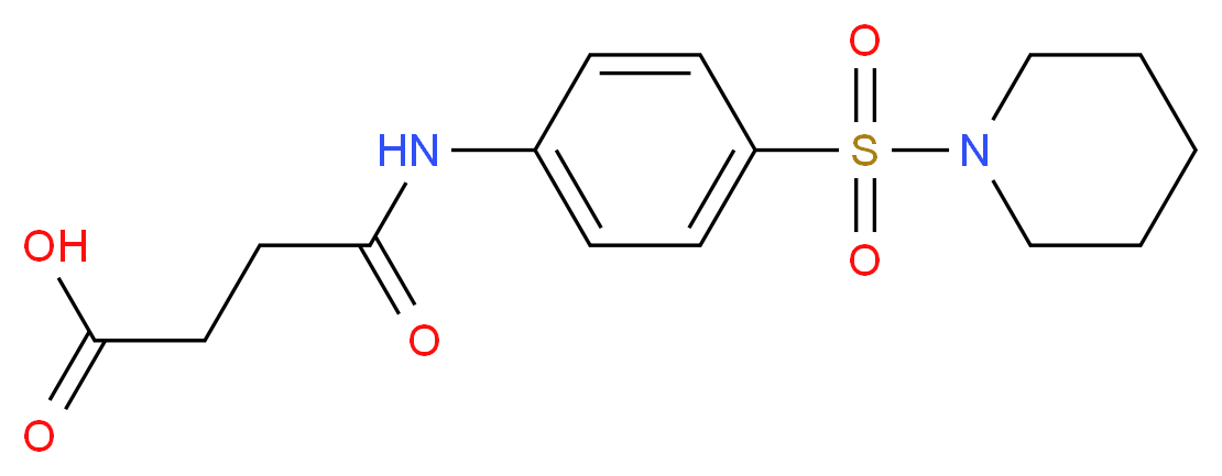 N-[4-(Piperidine-1-sulfonyl)-phenyl]-succinamic acid_Molecular_structure_CAS_)