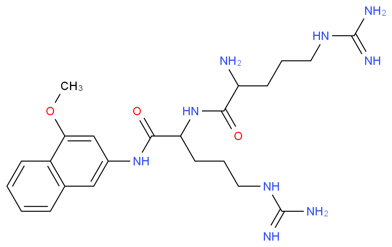 Arg-Arg 4-methoxy-β-naphthylamide trihydrochloride_Molecular_structure_CAS_42761-77-3)