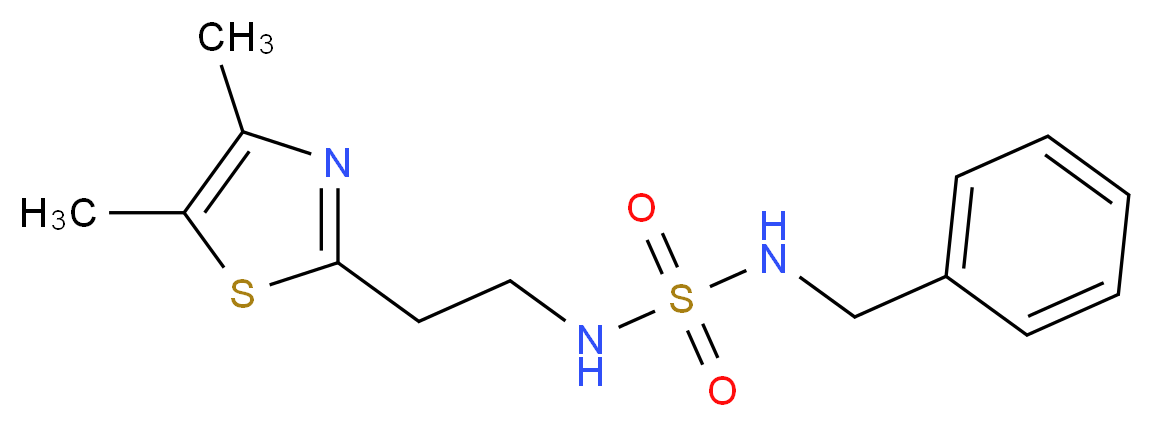 N-benzyl-N'-[2-(4,5-dimethyl-1,3-thiazol-2-yl)ethyl]sulfamide_Molecular_structure_CAS_)