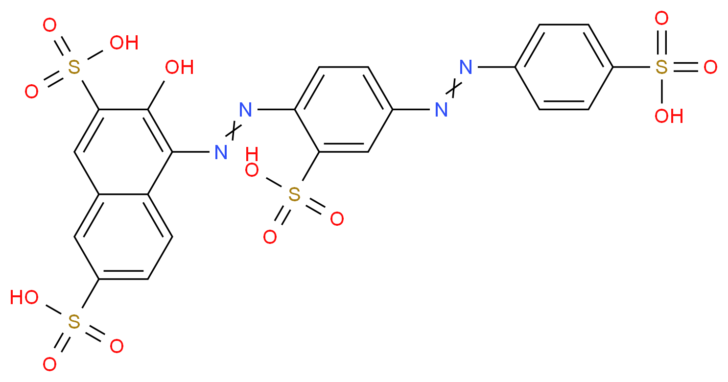 PONCEAU S_Molecular_structure_CAS_6226-79-5)
