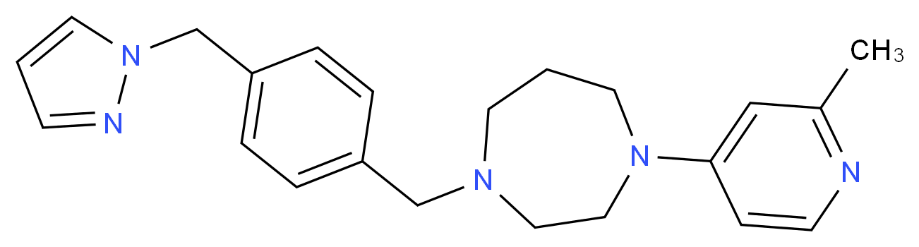 1-(2-methyl-4-pyridinyl)-4-[4-(1H-pyrazol-1-ylmethyl)benzyl]-1,4-diazepane_Molecular_structure_CAS_)