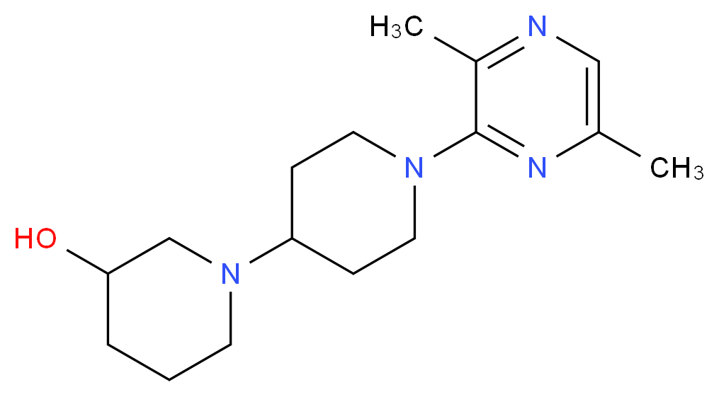 1'-(3,6-dimethyl-2-pyrazinyl)-1,4'-bipiperidin-3-ol_Molecular_structure_CAS_)