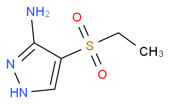 4-(ethylsulfonyl)-1H-pyrazol-3-amine_Molecular_structure_CAS_)