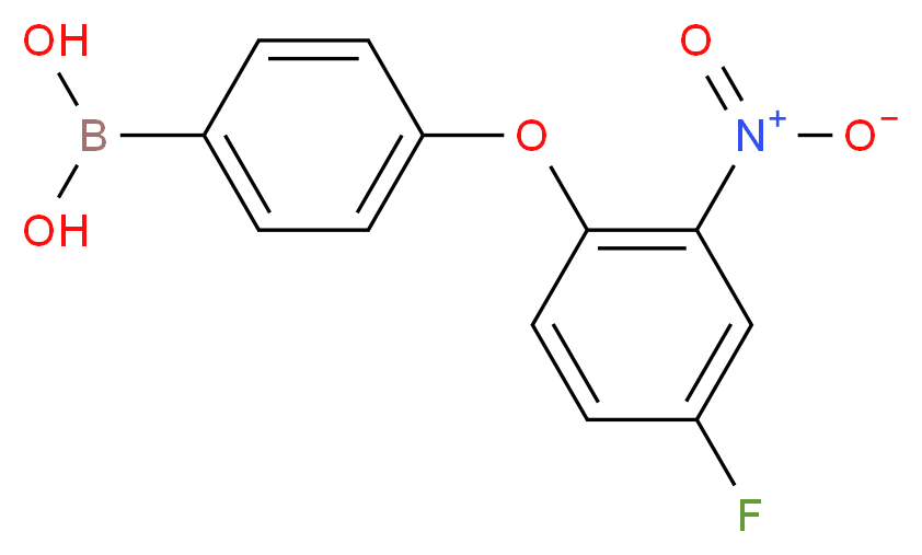 (4-(4-Fluoro-2-nitrophenoxy)phenyl)boronic acid_Molecular_structure_CAS_957062-59-8)