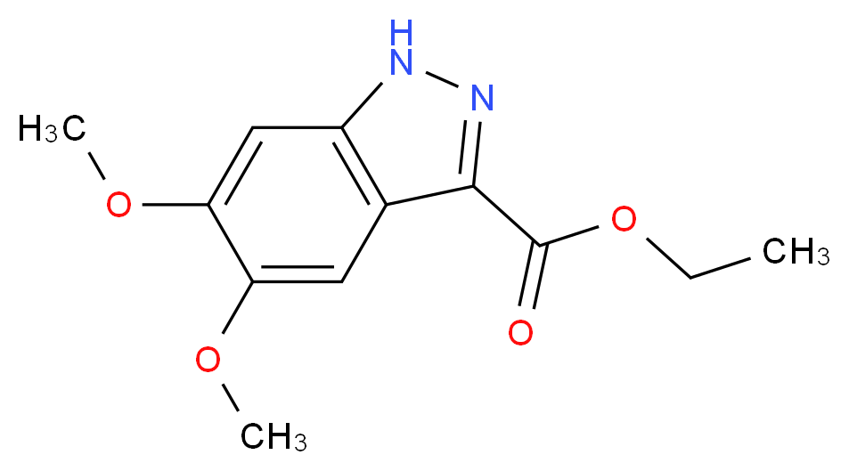 Ethyl 5,6-dimethoxy-1H-indazole-3-carboxylate_Molecular_structure_CAS_29281-06-9)