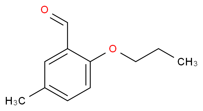 5-Methyl-2-propoxybenzaldehyde_Molecular_structure_CAS_883531-97-3)