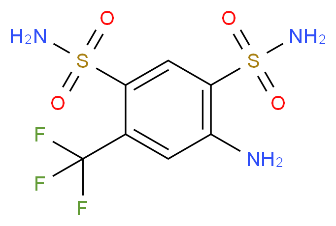 2-Amino-4-trifluoromethyl-1,5-benzenedisulphonamide_Molecular_structure_CAS_)