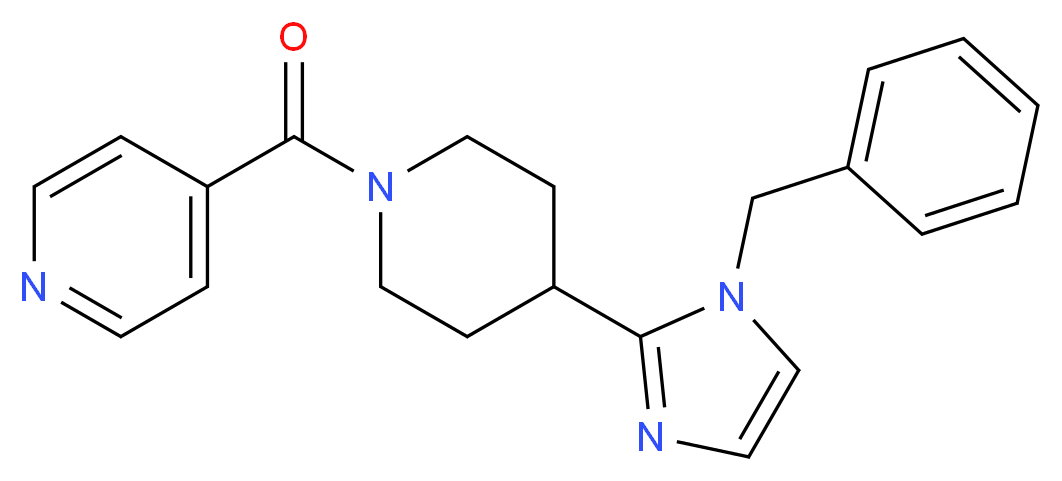4-{[4-(1-benzyl-1H-imidazol-2-yl)-1-piperidinyl]carbonyl}pyridine_Molecular_structure_CAS_)