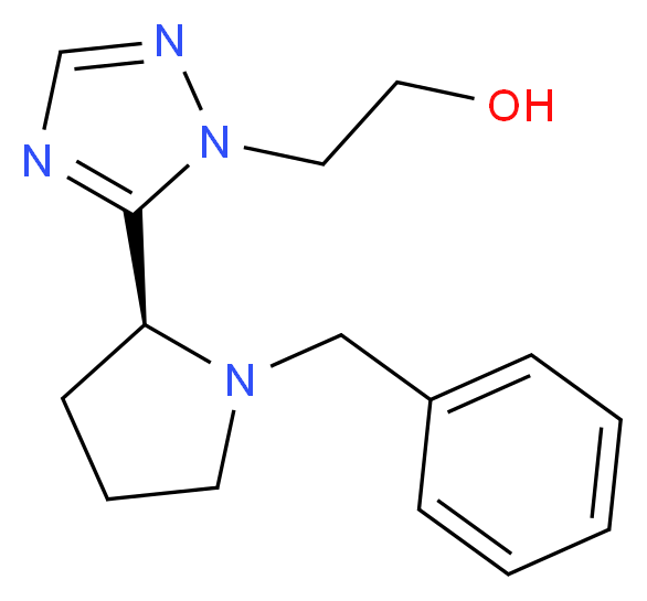 2-{5-[(2S)-1-benzylpyrrolidin-2-yl]-1H-1,2,4-triazol-1-yl}ethanol_Molecular_structure_CAS_)