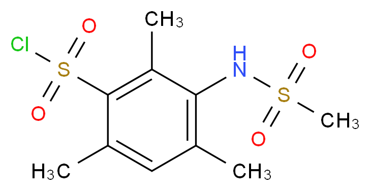 3-methanesulfonamido-2,4,6-trimethylbenzene-1-sulfonyl chloride_Molecular_structure_CAS_)