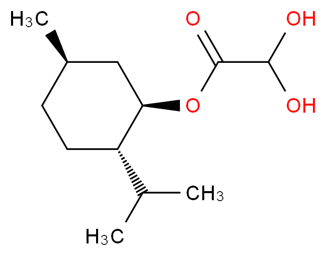 (1R,2S,5R)-5-Methyl-2-(1-methylethyl)cyclohexyl dihydroxy-acetate_Molecular_structure_CAS_111969-64-3)