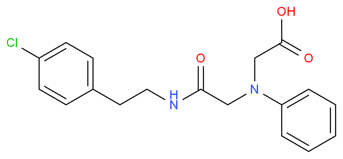 [(2-{[2-(4-Chlorophenyl)ethyl]amino}-2-oxoethyl)(phenyl)amino]acetic acid_Molecular_structure_CAS_)