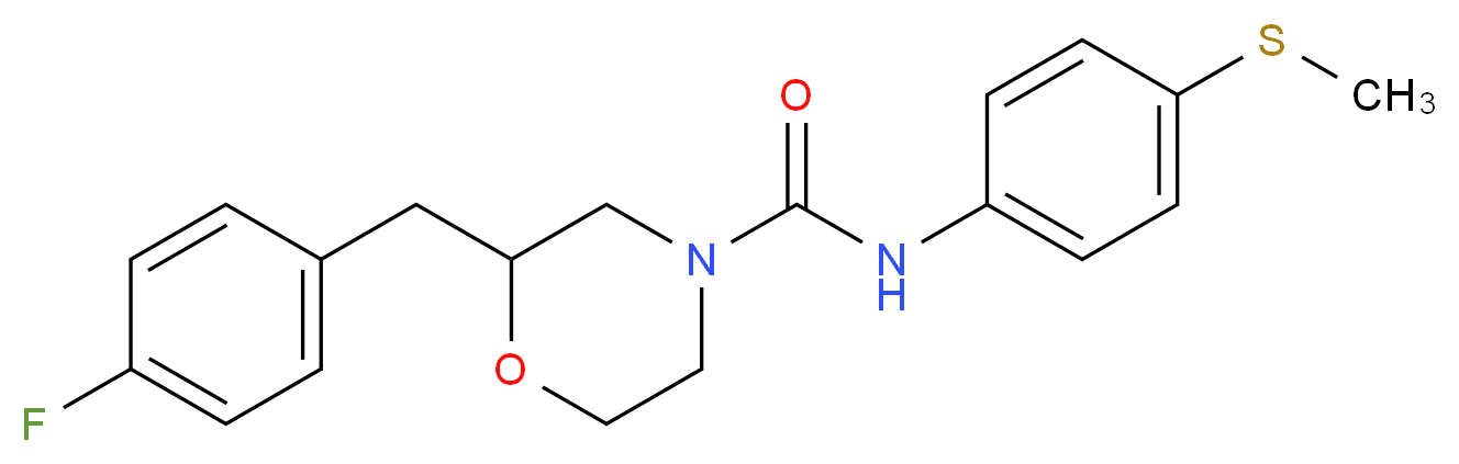 2-(4-fluorobenzyl)-N-[4-(methylthio)phenyl]-4-morpholinecarboxamide_Molecular_structure_CAS_)