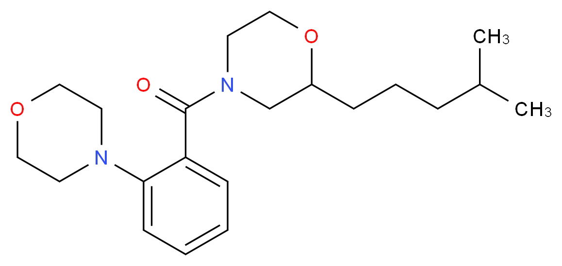 2-(4-methylpentyl)-4-[2-(4-morpholinyl)benzoyl]morpholine_Molecular_structure_CAS_)