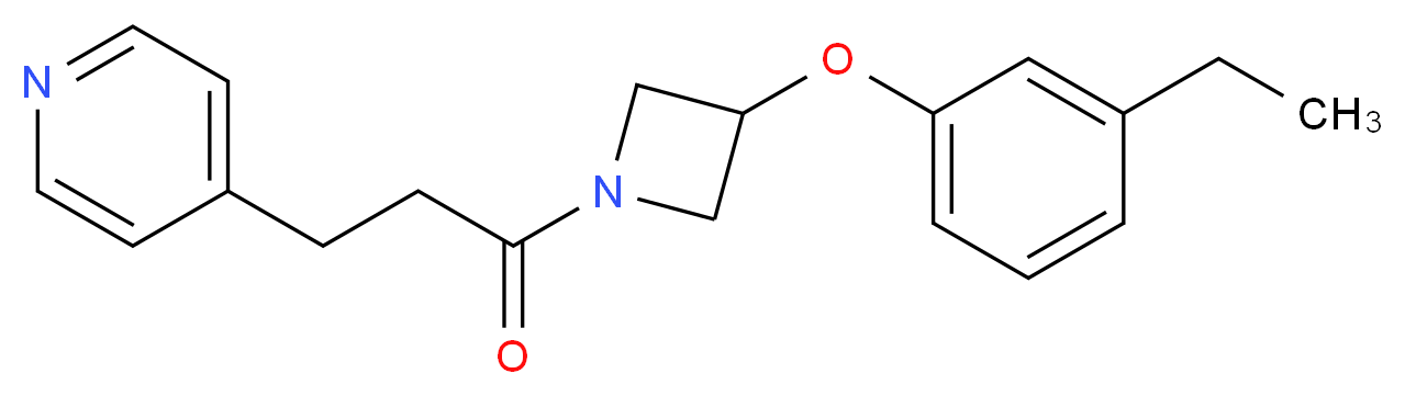 4-{3-[3-(3-ethylphenoxy)-1-azetidinyl]-3-oxopropyl}pyridine_Molecular_structure_CAS_)