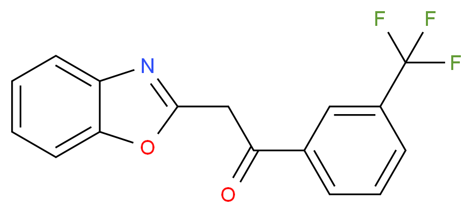 2-(1,3-Benzoxazol-2-yl)-1-(3-trifluoromethyl)phenyl]ethanone_Molecular_structure_CAS_)