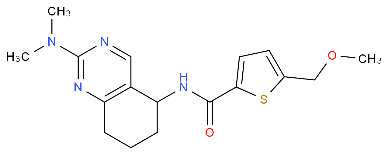 N-[2-(dimethylamino)-5,6,7,8-tetrahydro-5-quinazolinyl]-5-(methoxymethyl)-2-thiophenecarboxamide_Molecular_structure_CAS_)