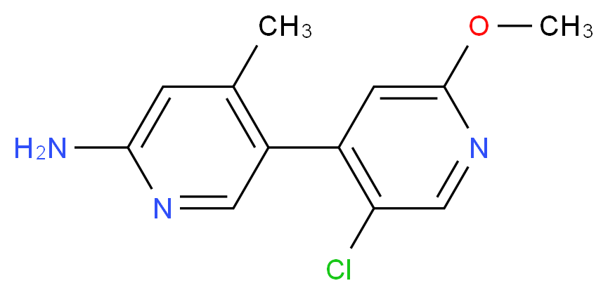 5'-chloro-2'-methoxy-4-methyl-3,4'-bipyridin-6-amine_Molecular_structure_CAS_)