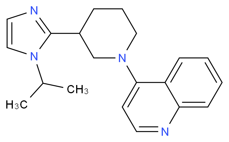 4-[3-(1-isopropyl-1H-imidazol-2-yl)-1-piperidinyl]quinoline_Molecular_structure_CAS_)