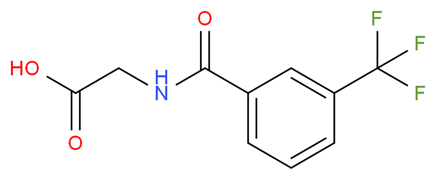 2-{[3-(Trifluoromethyl)benzoyl]amino}acetic acid_Molecular_structure_CAS_17794-48-8)