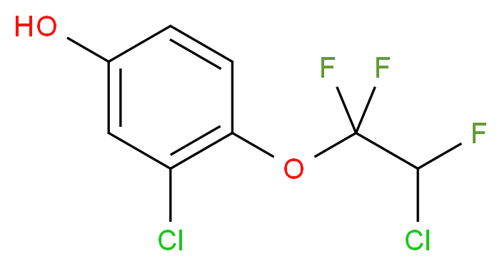 3-Chloro-4-(2-chloro-1,1,2-trifluoroethoxy)phenol 98%_Molecular_structure_CAS_)