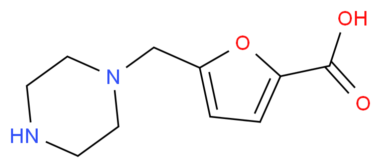 5-Piperazin-1-ylmethyl-furan-2-carboxylic acid_Molecular_structure_CAS_)