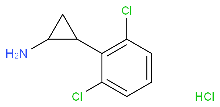 2-(2,6-dichlorophenyl)cyclopropan-1-amine hydrochloride_Molecular_structure_CAS_)