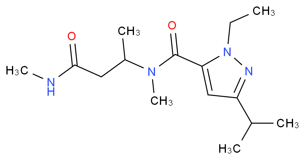 1-ethyl-3-isopropyl-N-methyl-N-[1-methyl-3-(methylamino)-3-oxopropyl]-1H-pyrazole-5-carboxamide_Molecular_structure_CAS_)