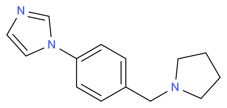 1-[4-(pyrrolidin-1-ylmethyl)phenyl]-1H-imidazole_Molecular_structure_CAS_)