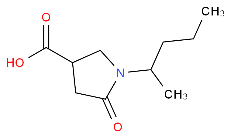 5-oxo-1-(pentan-2-yl)pyrrolidine-3-carboxylic acid_Molecular_structure_CAS_)