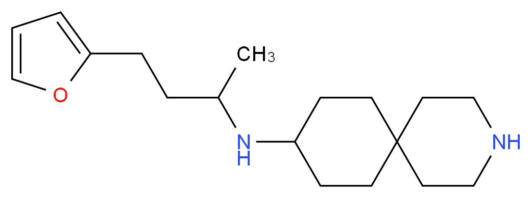 N-[3-(2-furyl)-1-methylpropyl]-3-azaspiro[5.5]undecan-9-amine_Molecular_structure_CAS_)