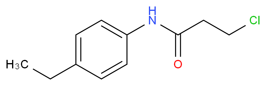3-Chloro-N-(4-ethylphenyl)propanamide_Molecular_structure_CAS_20330-92-1)