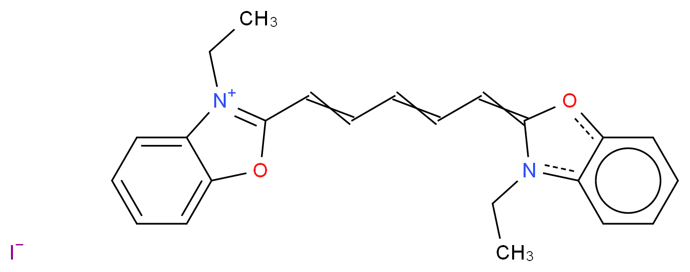 3,3'-DIETHYLOXADICARBO-CYANINE IODIDE_Molecular_structure_CAS_14806-50-9)