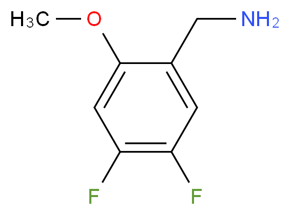 4,5-Difluoro-2-methoxybenzylamine_Molecular_structure_CAS_886497-93-4)