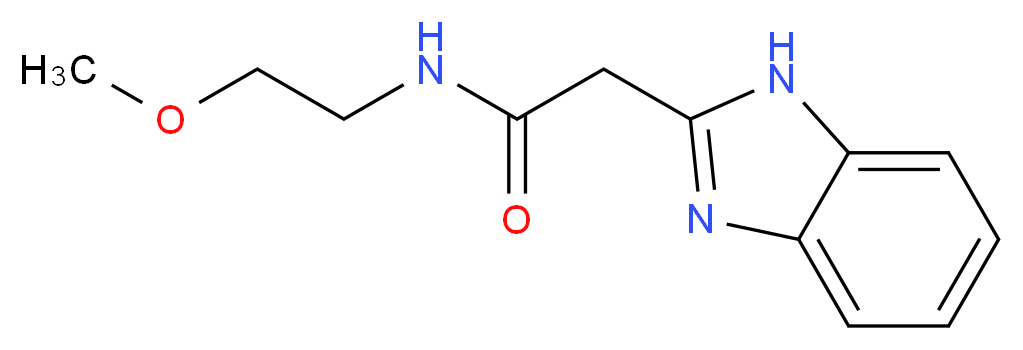 2-(1H-Benzoimidazol-2-yl)-N-(2-methoxy-ethyl)-acetamide_Molecular_structure_CAS_)
