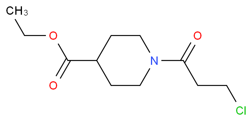 Ethyl 1-(3-chloropropanoyl)piperidine-4-carboxylate_Molecular_structure_CAS_349404-53-1)