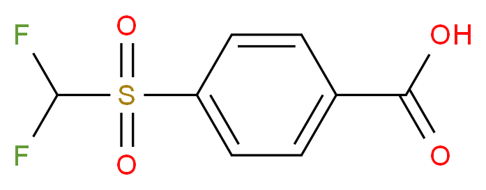 4-[(difluoromethyl)sulfonyl]benzoic acid_Molecular_structure_CAS_4837-22-3)