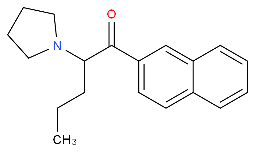 Naphyrone (O-2482)_Molecular_structure_CAS_850352-53-3,850352-11-3(HCl))