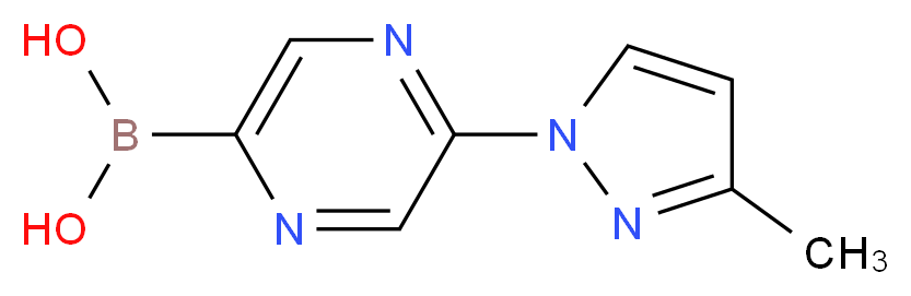 5-(3-METHYL-1H-PYRAZOL-1-YL)PYRAZINE-2-BORONIC ACID_Molecular_structure_CAS_)