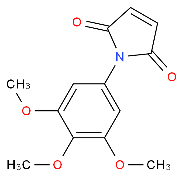 1-(3,4,5-Trimethoxyphenyl)-1H-pyrrole-2,5-dione_Molecular_structure_CAS_)